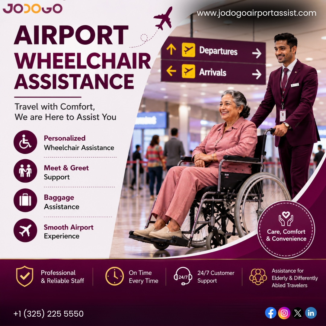 JODOGO provides customised meet and greet services, VIP airport assistance services, VIP concierge, airport special assistance for disabled, luggage handling, etc.