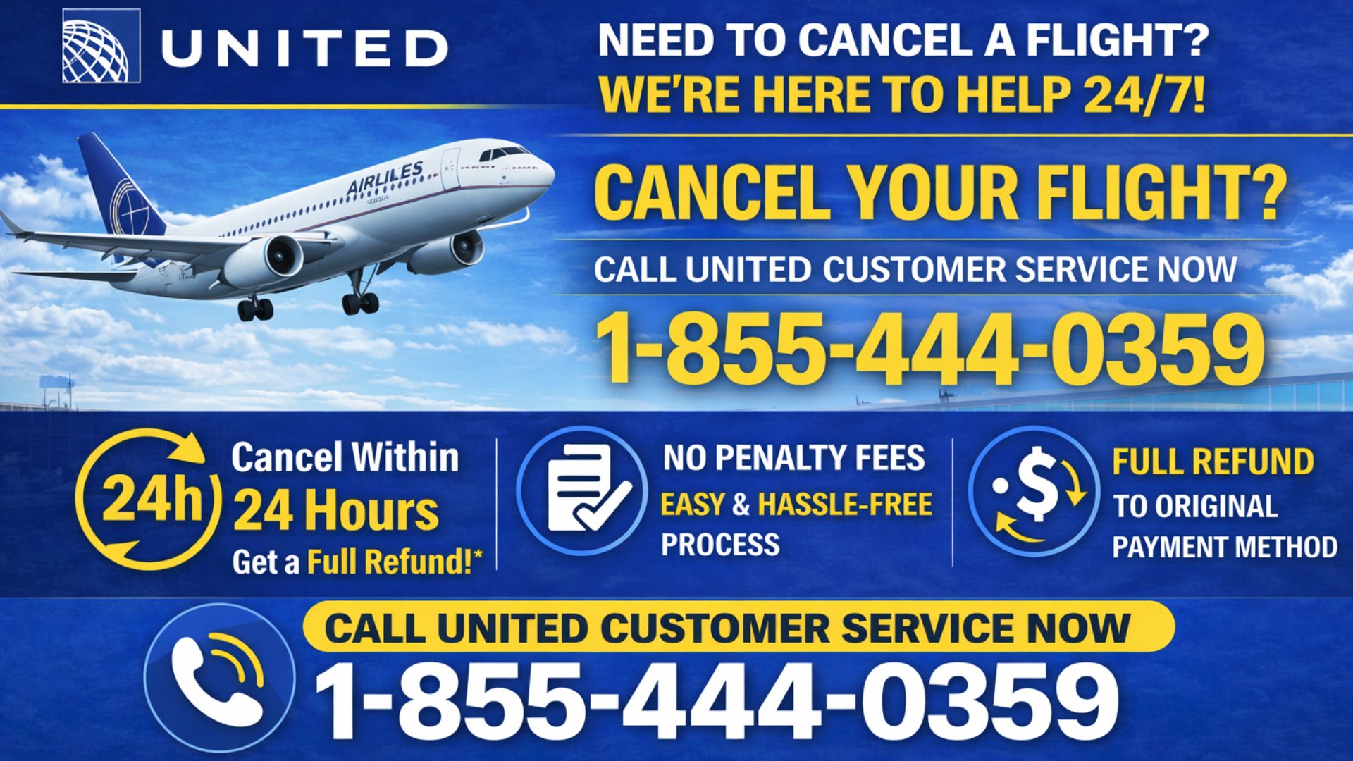 United Airlines 24 Hour Cancellation | How to Cancel Flight &amp; Get Refund